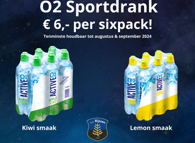 Sixpack O2 sportdrank voor € 6,-