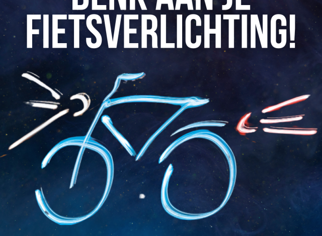 Aandacht voor fietsverlichting! 